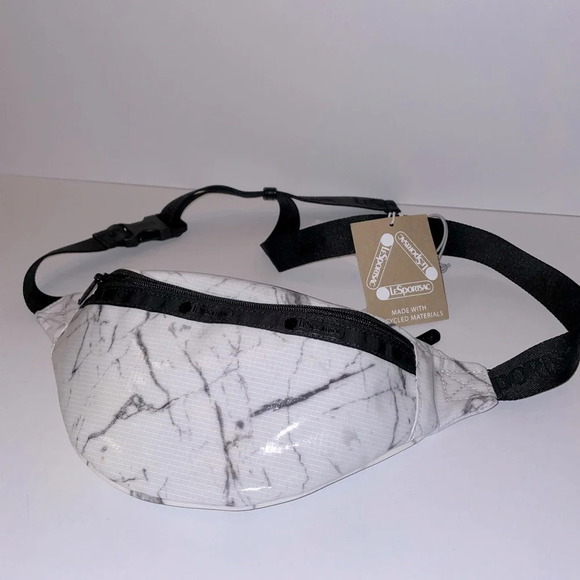 Lesportsac Handbags - Marble Faux Leather Adjustable Fanny Pack